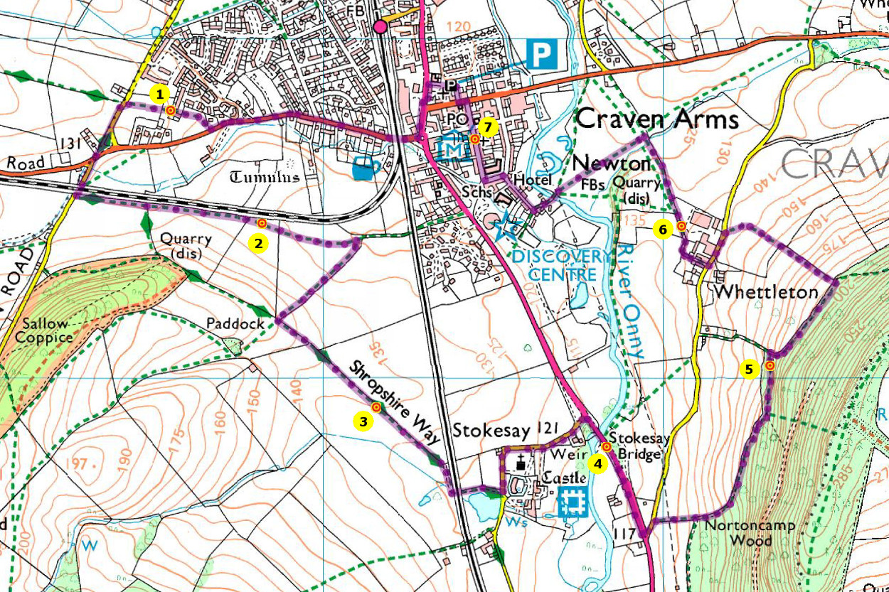 Craven Arms Map