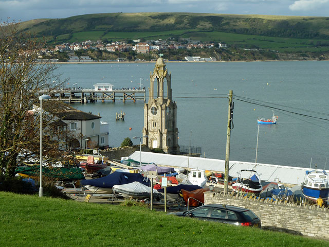 Wellington Clock Tower in Swanage by Robin Webster